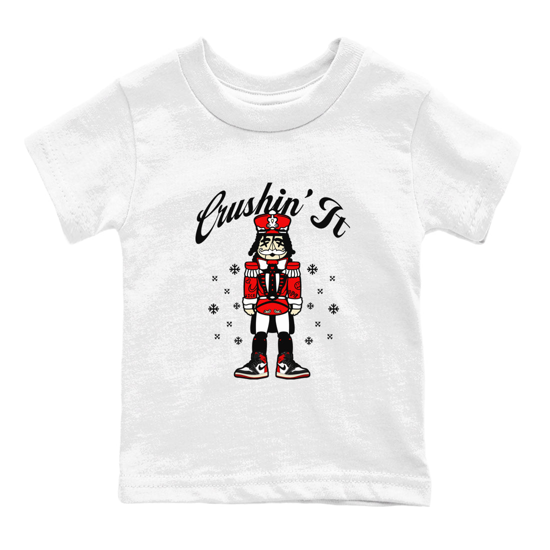 Crushin' It snkmatch Tees Kids - Air Jordan 1 Black Toe Reimagined