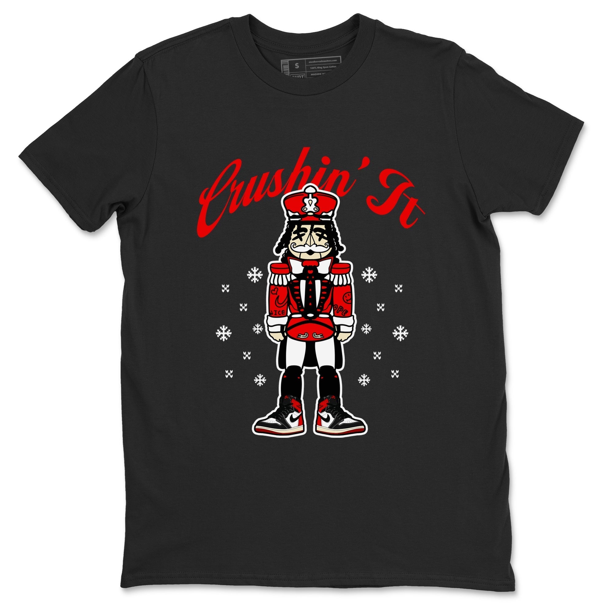 Crushin' It snkmatch Tees - Air Jordan 1 Black Toe Reimagined