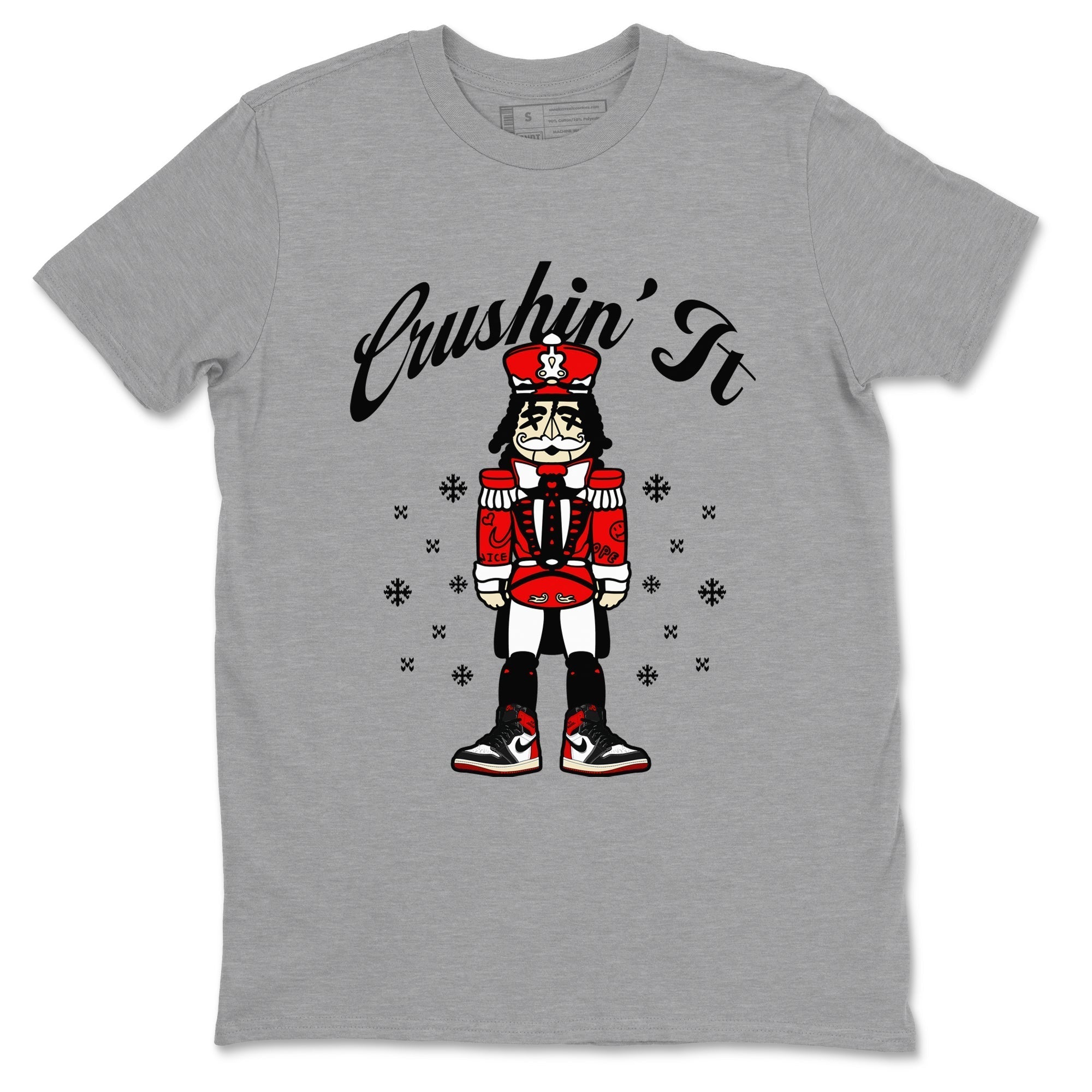 Crushin' It snkmatch Tees - Air Jordan 1 Black Toe Reimagined