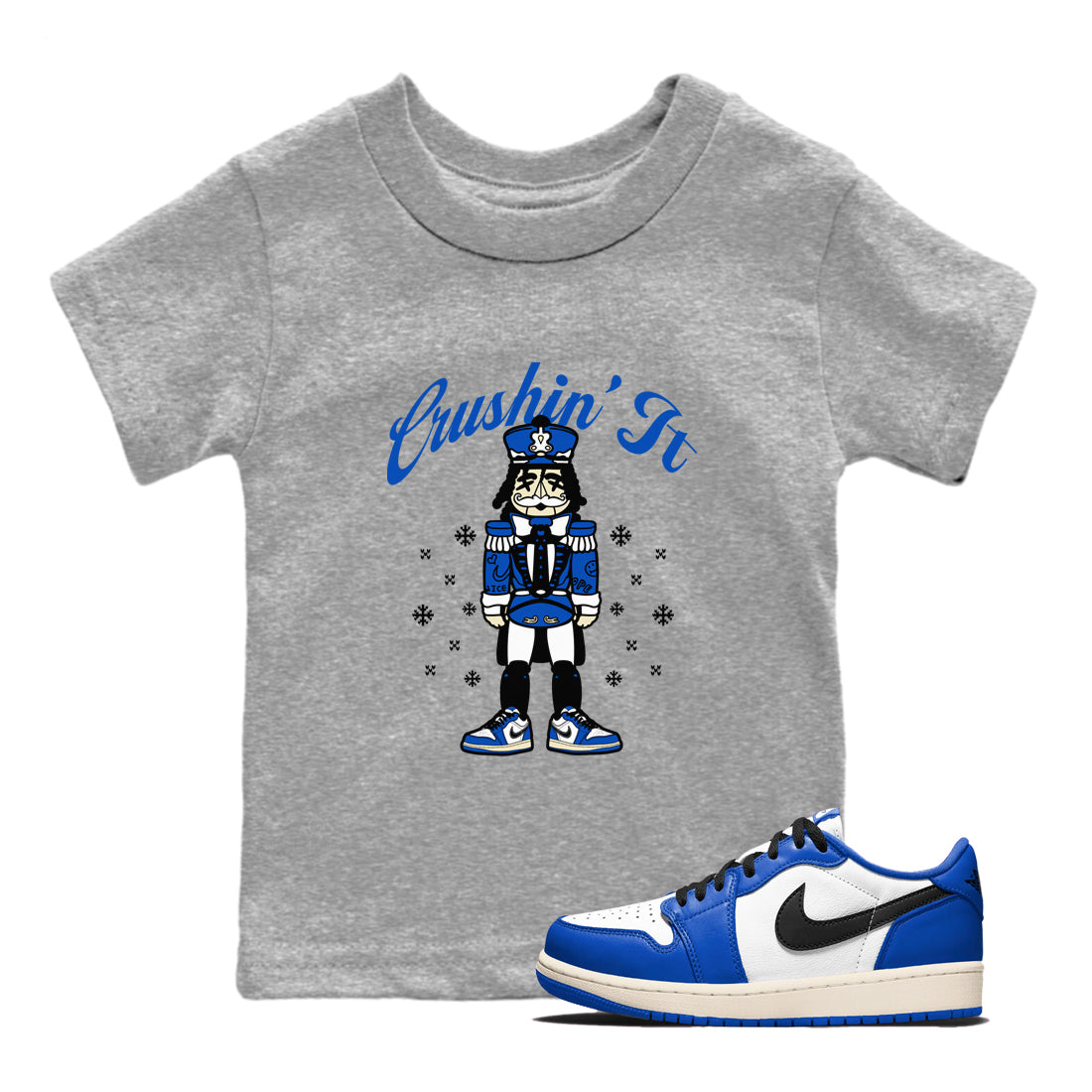 Crushin' It snkmatch Tees Kids - Air Jordan 1 Game Royal