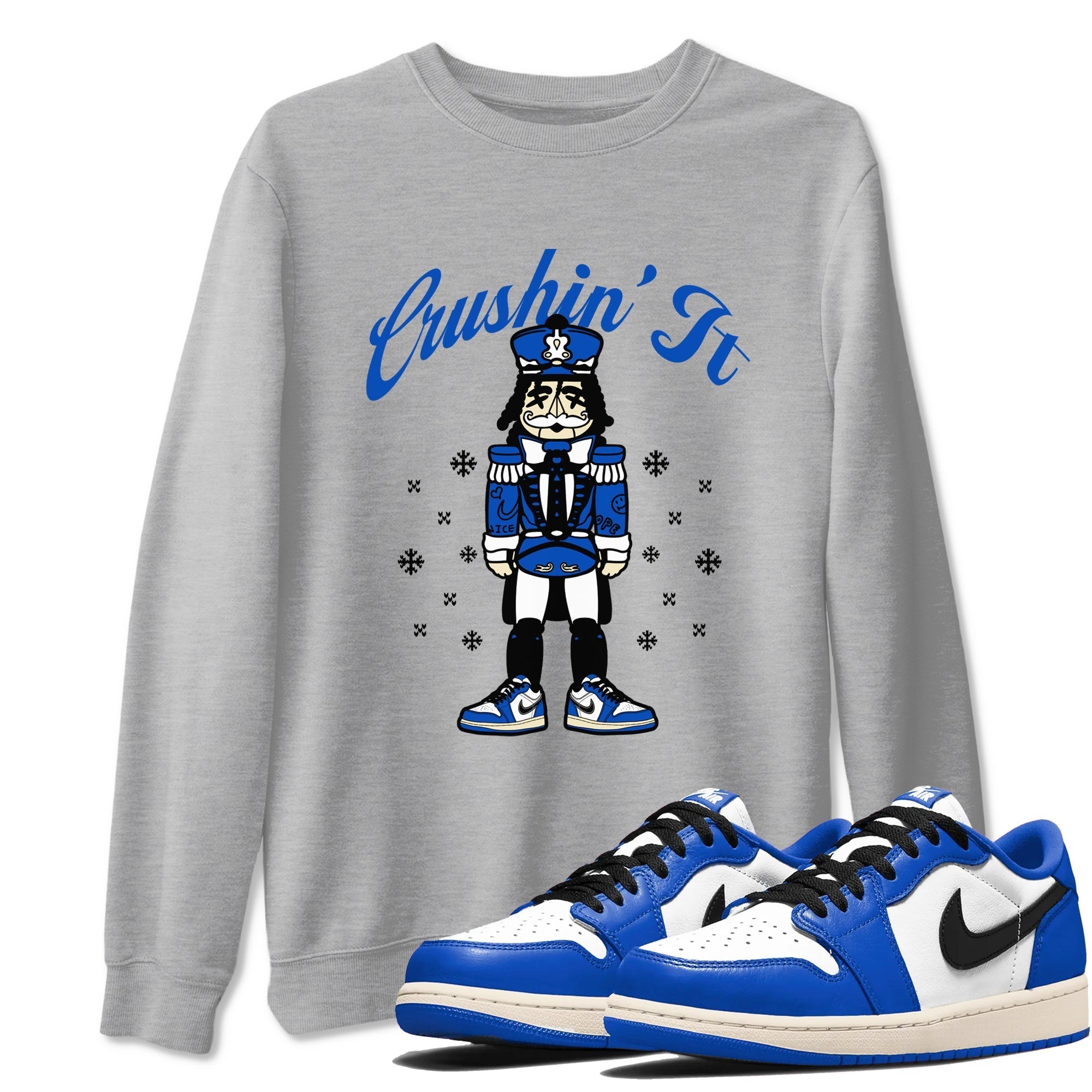 Crushin' It snkmatch Tees - Air Jordan 1 Game Royal