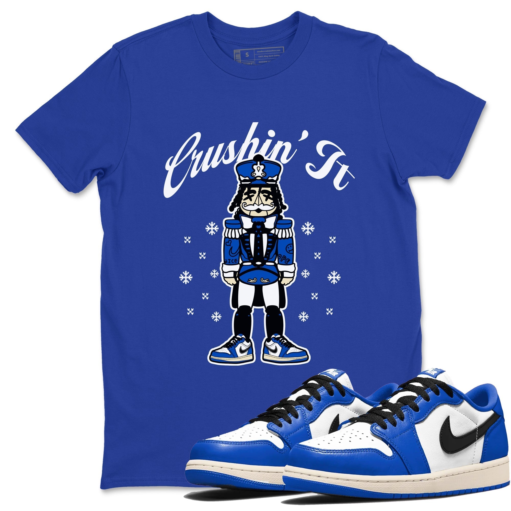 Crushin' It snkmatch Tees - Air Jordan 1 Game Royal