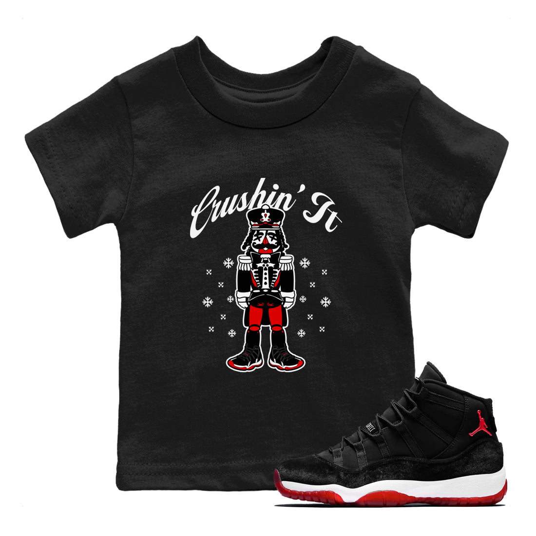 Crushin' It snkmatch Tees Kids - Air Jordan 11 Bred Velvet