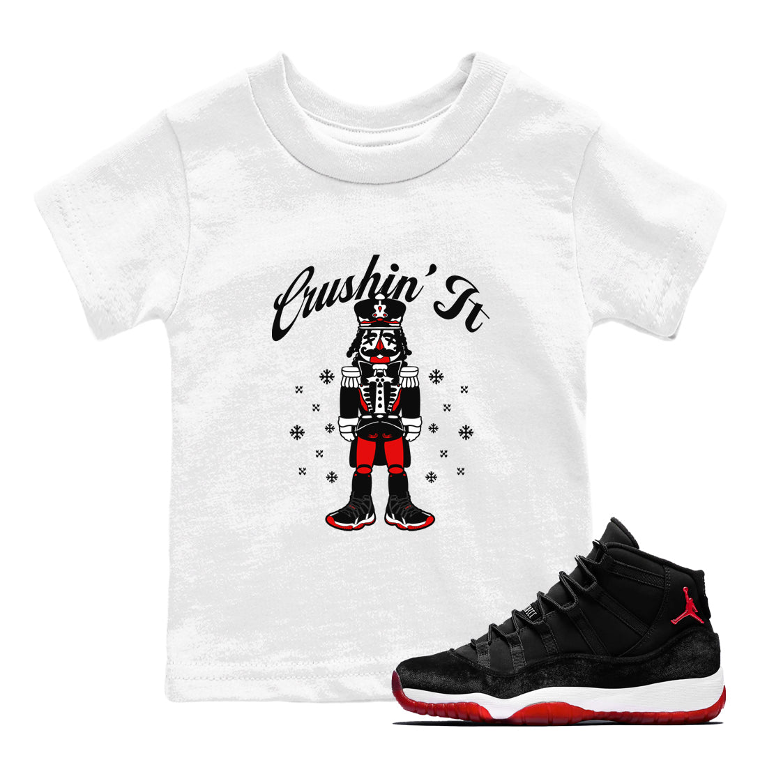 Crushin' It snkmatch Tees Kids - Air Jordan 11 Bred Velvet