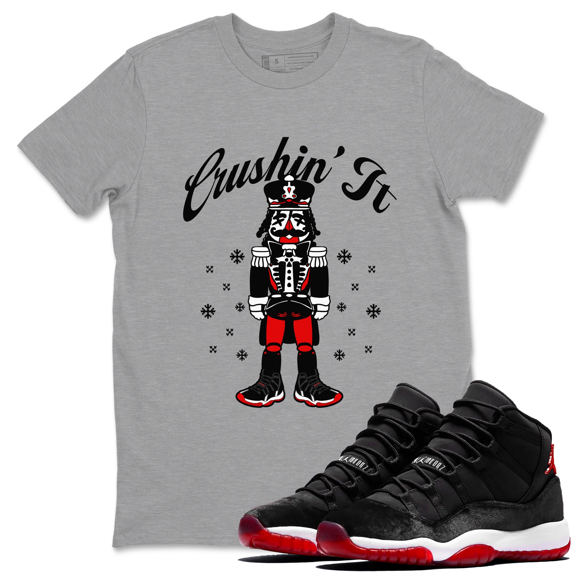 Crushin' It snkmatch Tees - Air Jordan 11 Bred Velvet