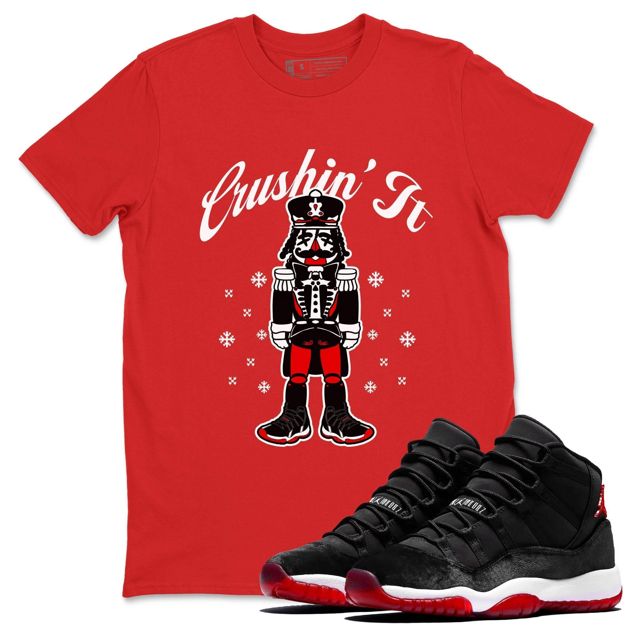 Crushin' It snkmatch Tees - Air Jordan 11 Bred Velvet