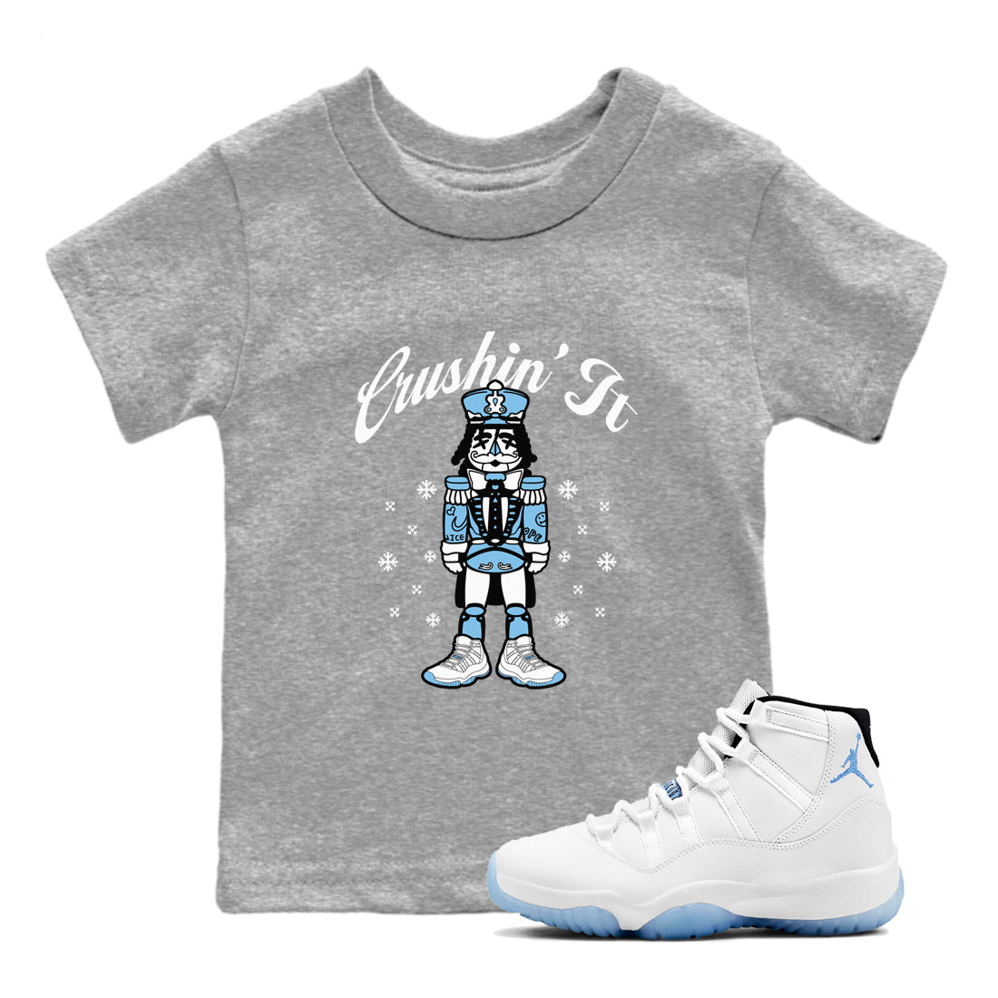 Crushin' It snkmatch Tees Kids - Air Jordan 11 Legend Blue