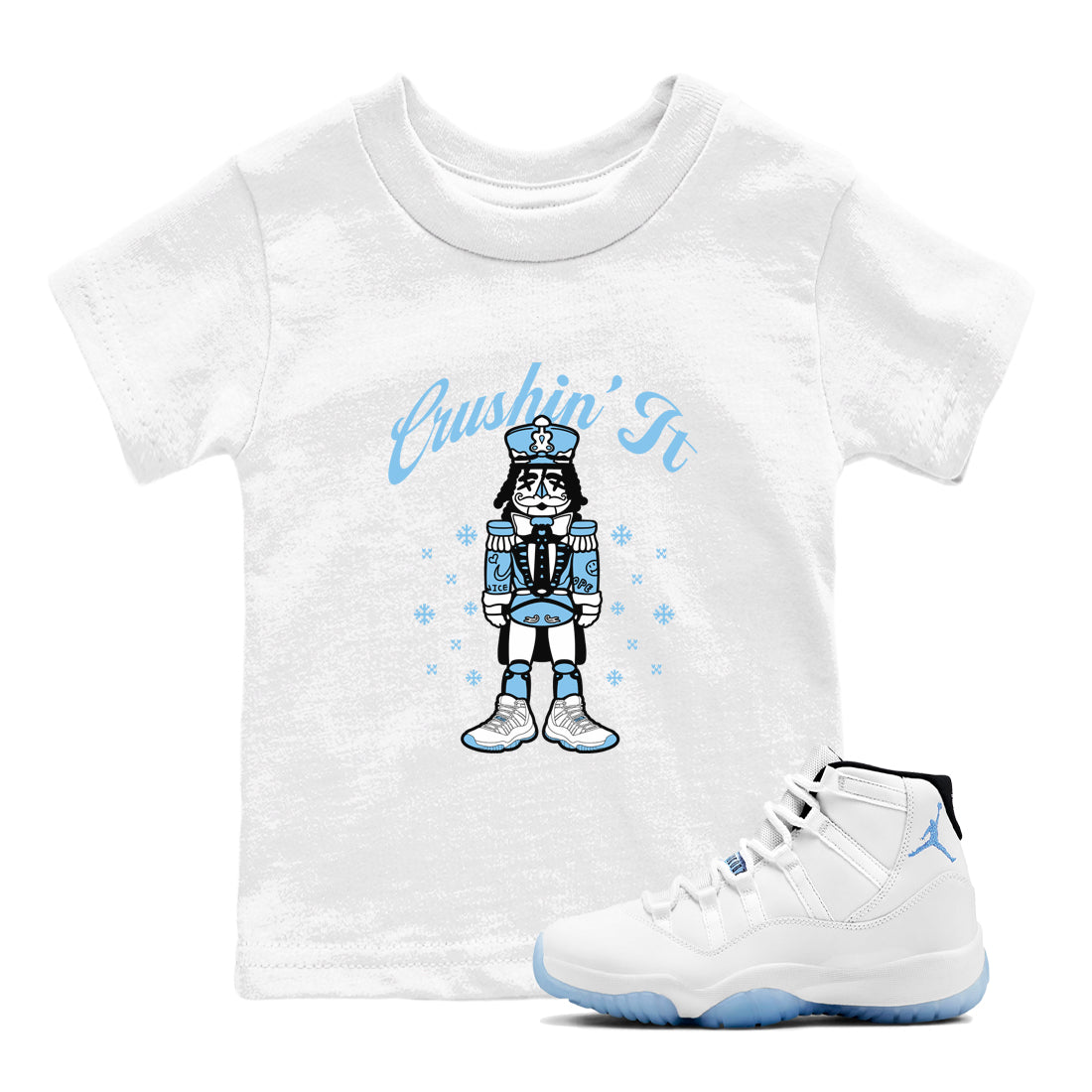 Crushin' It snkmatch Tees Kids - Air Jordan 11 Legend Blue