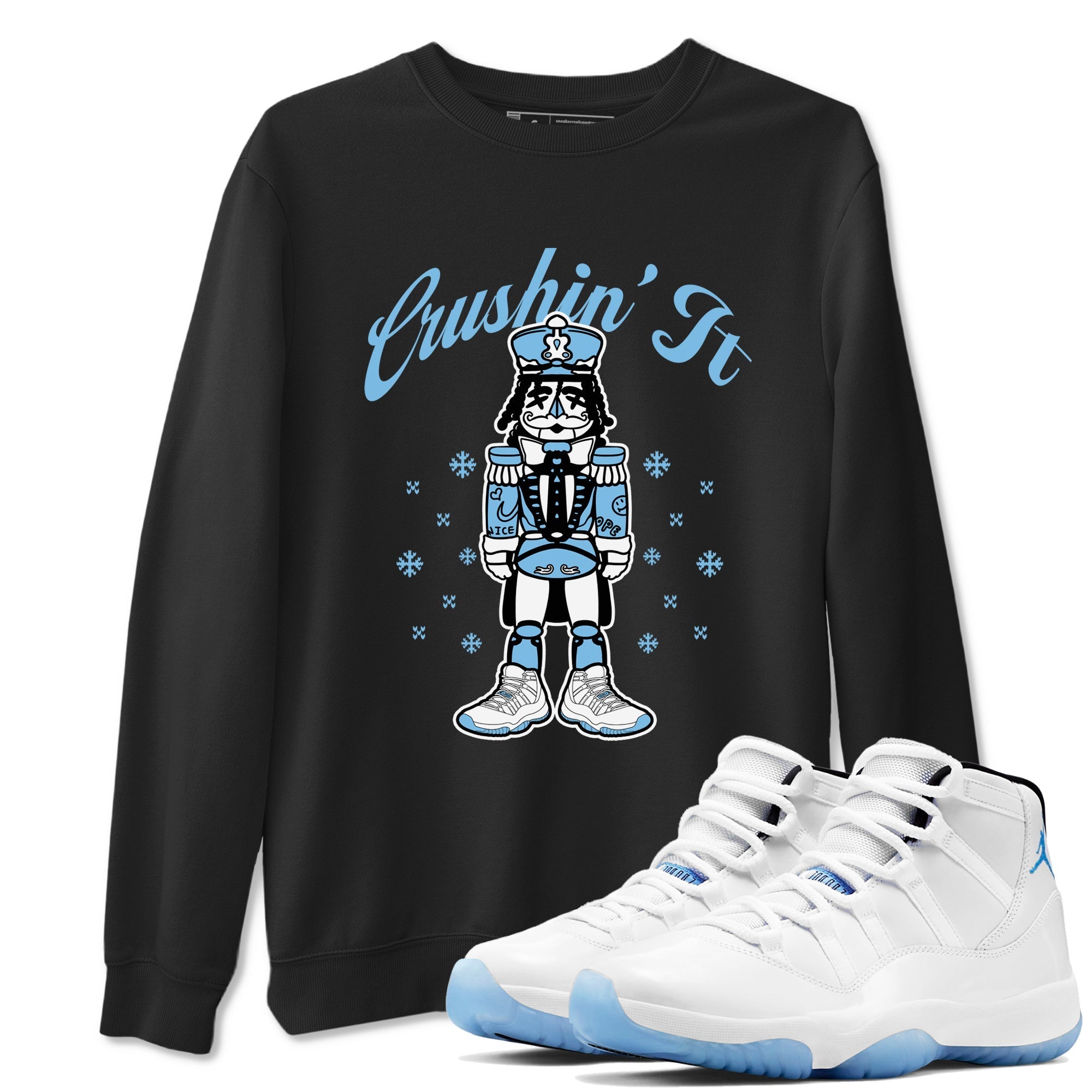 Crushin' It snkmatch Tees - Air Jordan 11 Legend Blue
