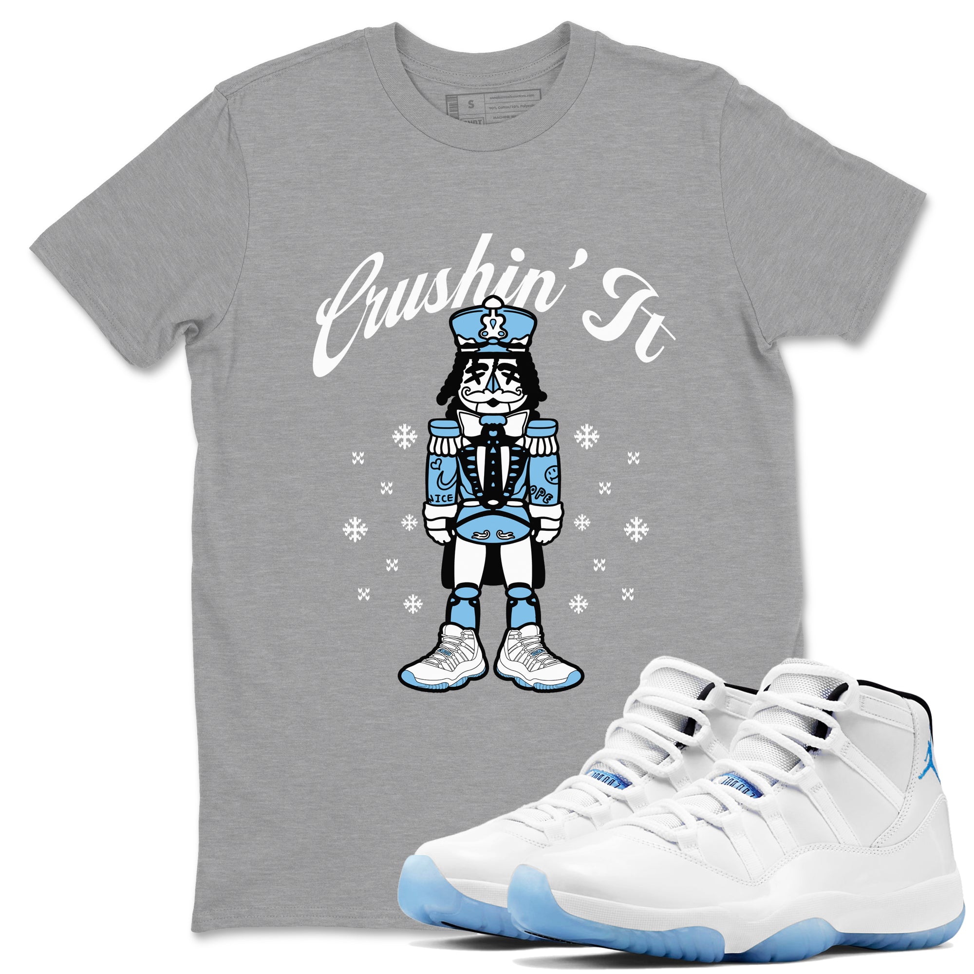Crushin' It snkmatch Tees - Air Jordan 11 Legend Blue