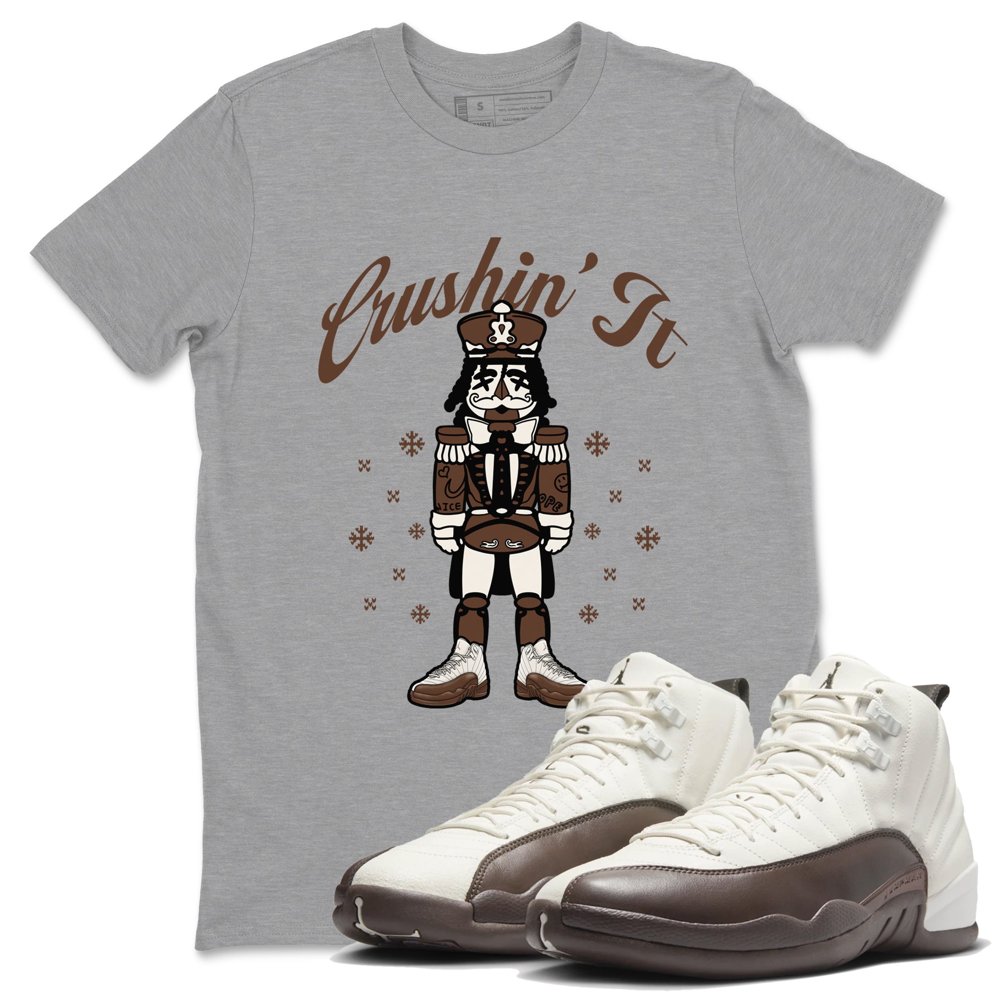Crushin' It snkmatch Tees - Air Jordan 12 Baroque Brown