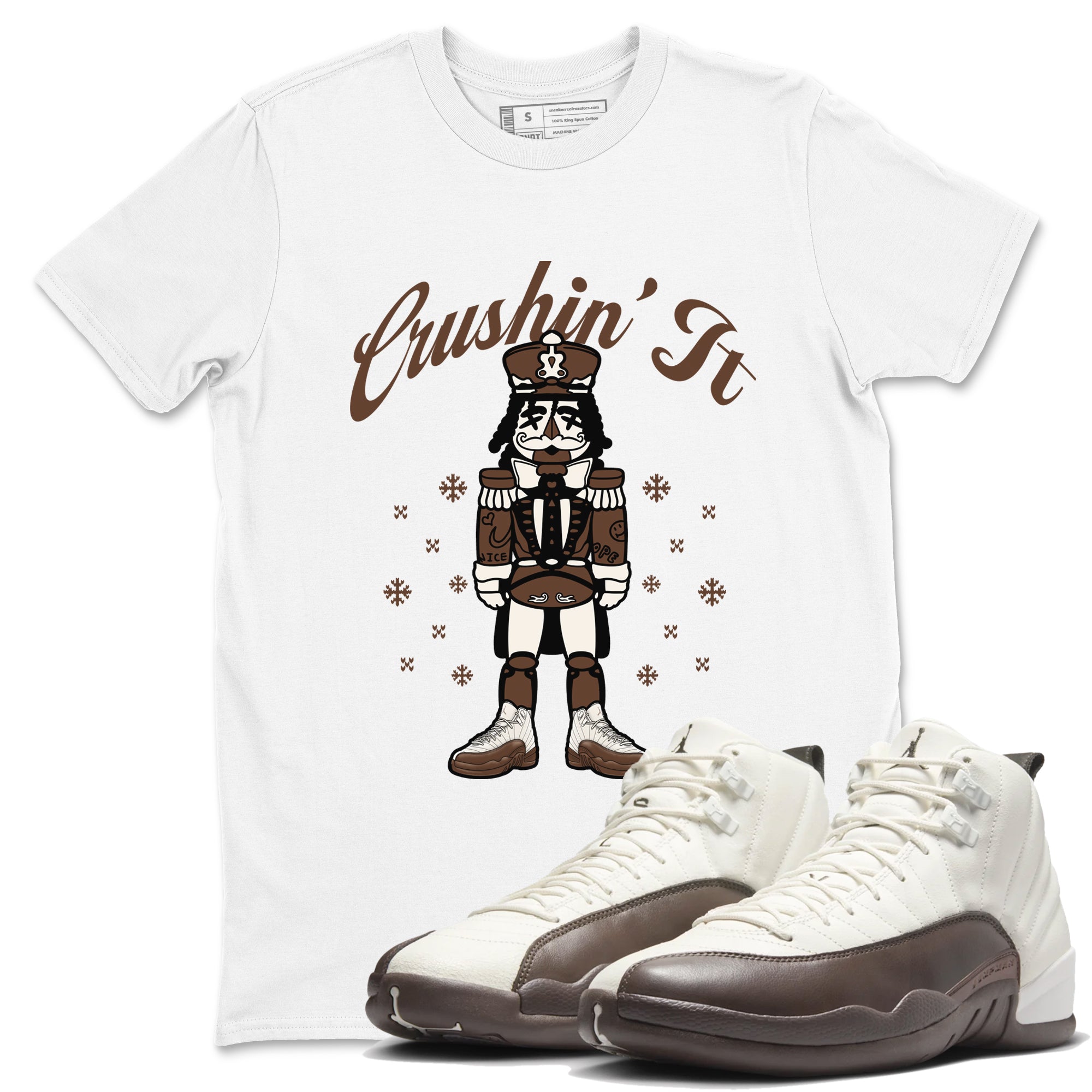 Crushin' It snkmatch Tees - Air Jordan 12 Baroque Brown