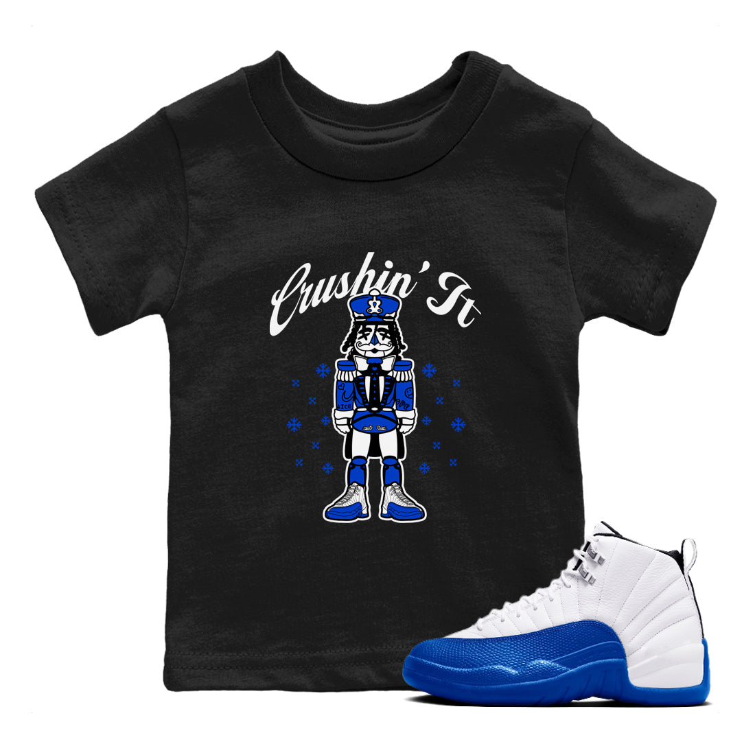 Crushin' It snkmatch Tees Kids - Air Jordan 12 Blueberry