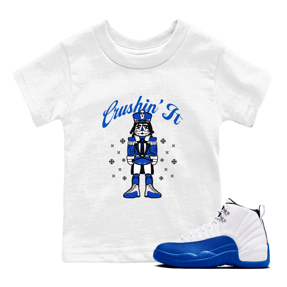 Crushin' It snkmatch Tees Kids - Air Jordan 12 Blueberry