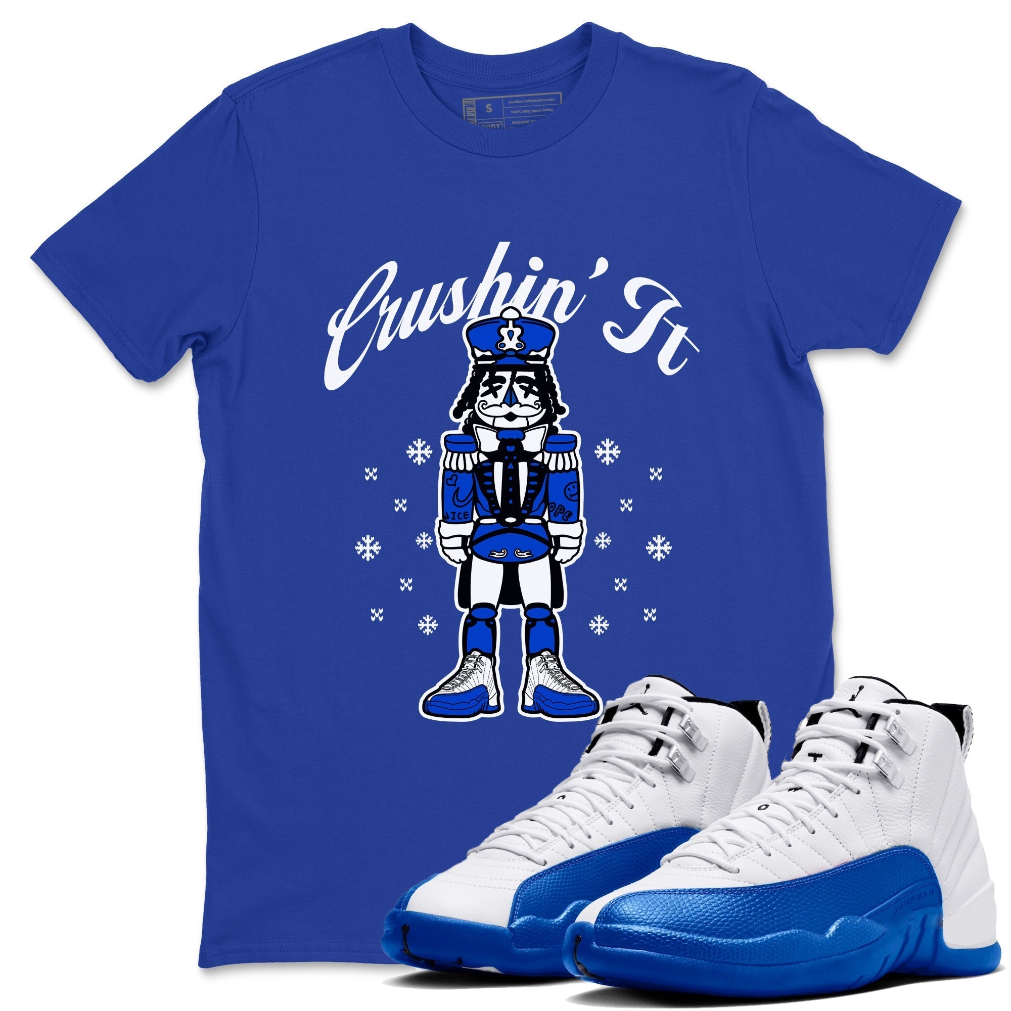 Crushin' It snkmatch Tees - Air Jordan 12 Blueberry