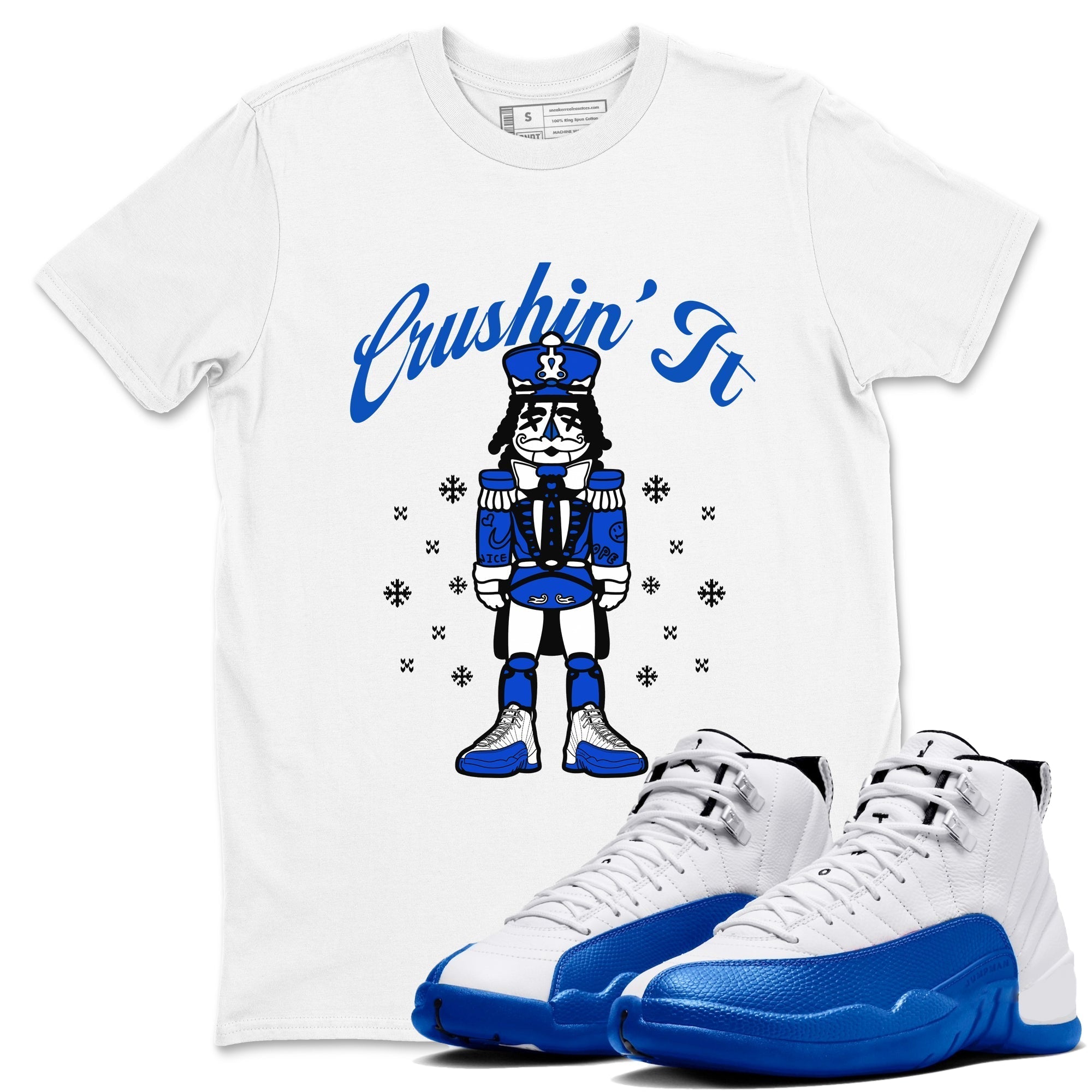 Crushin' It snkmatch Tees - Air Jordan 12 Blueberry