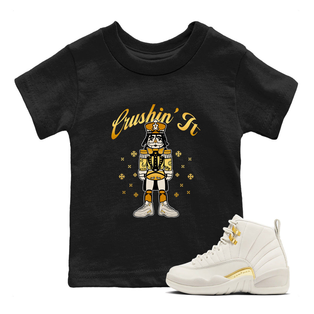 Crushin' It snkmatch Tees Kids - Air Jordan 12 Phantom