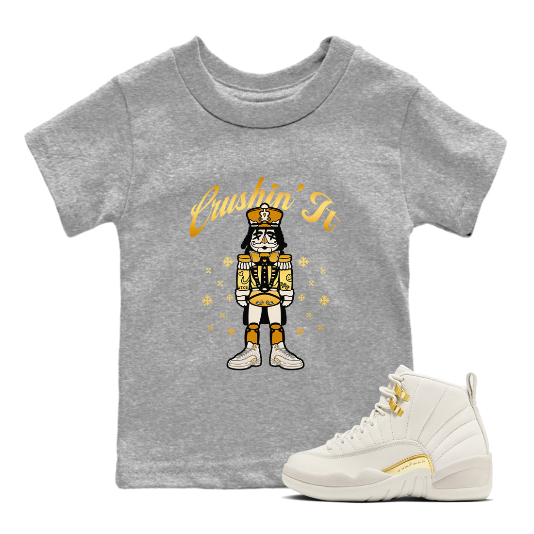 Crushin' It snkmatch Tees Kids - Air Jordan 12 Phantom