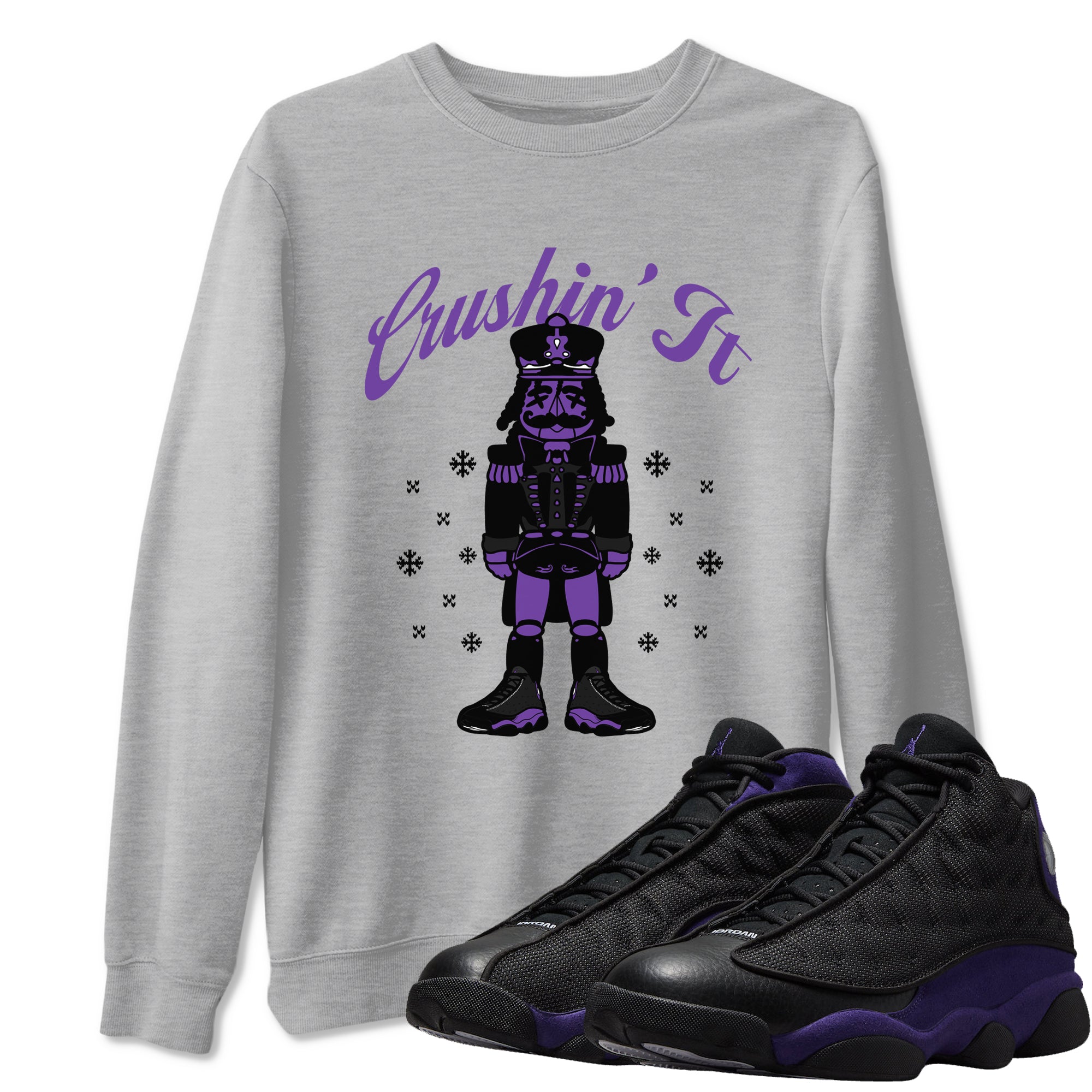 Crushin' It snkmatch Tees - Air Jordan 13 Court Purple