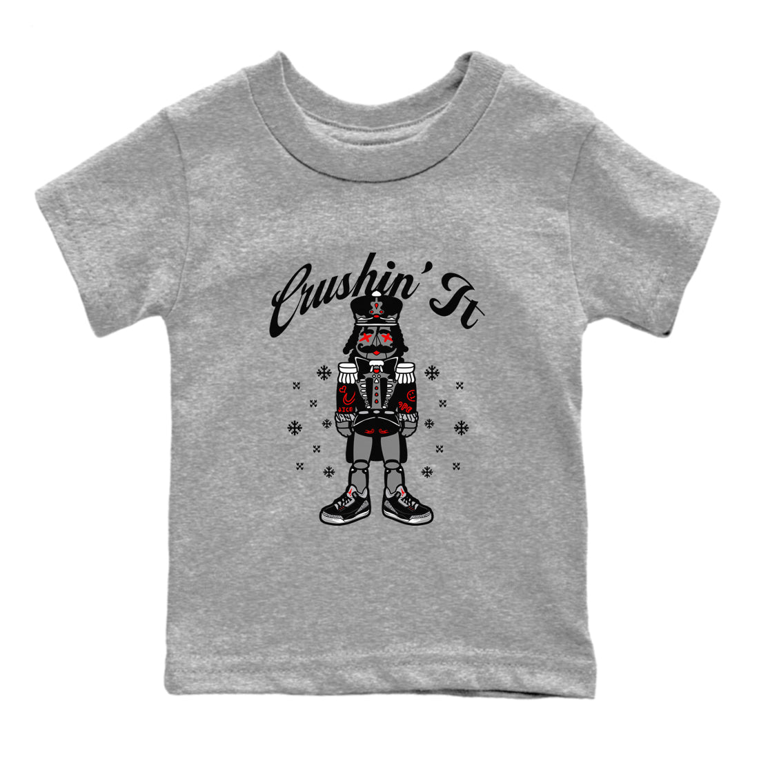 Crushin' It snkmatch Tees Kids - Air Jordan 3 Black Cement