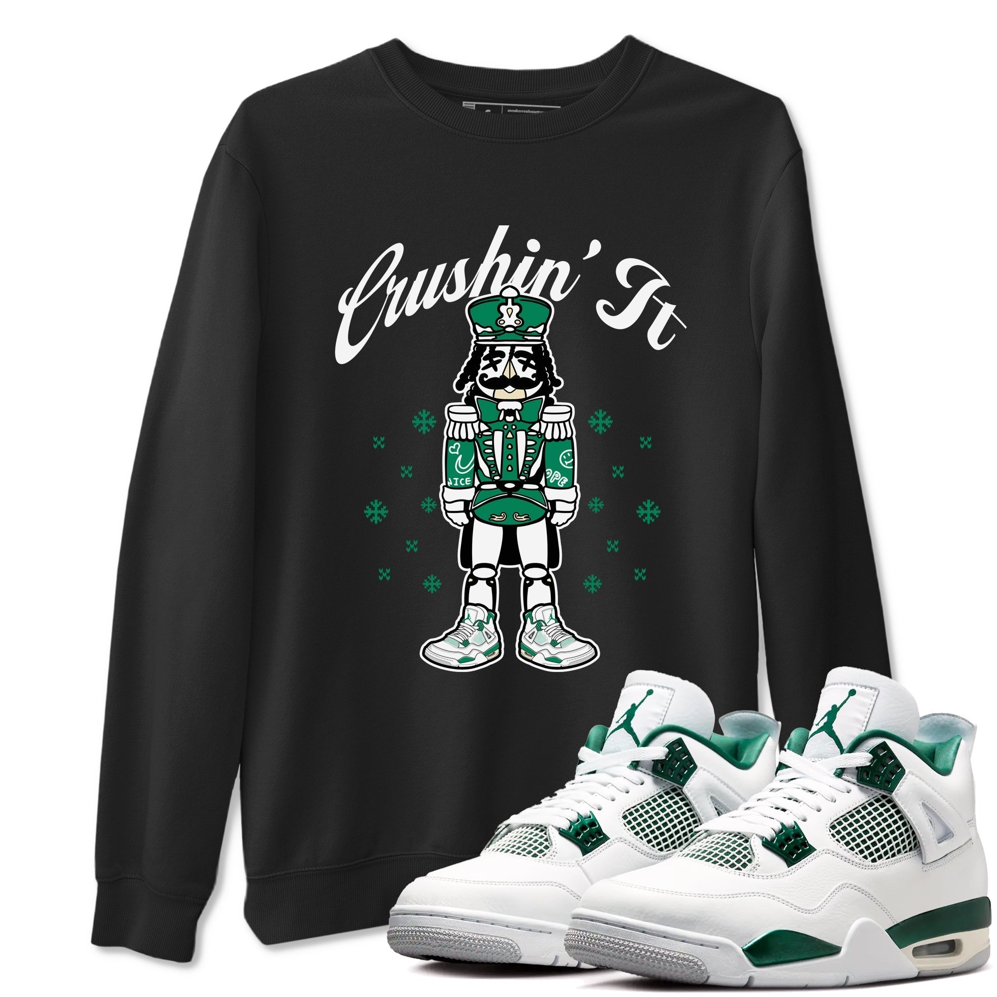 Crushin' It snkmatch Tees - Air Jordan 4 Oxidized Green