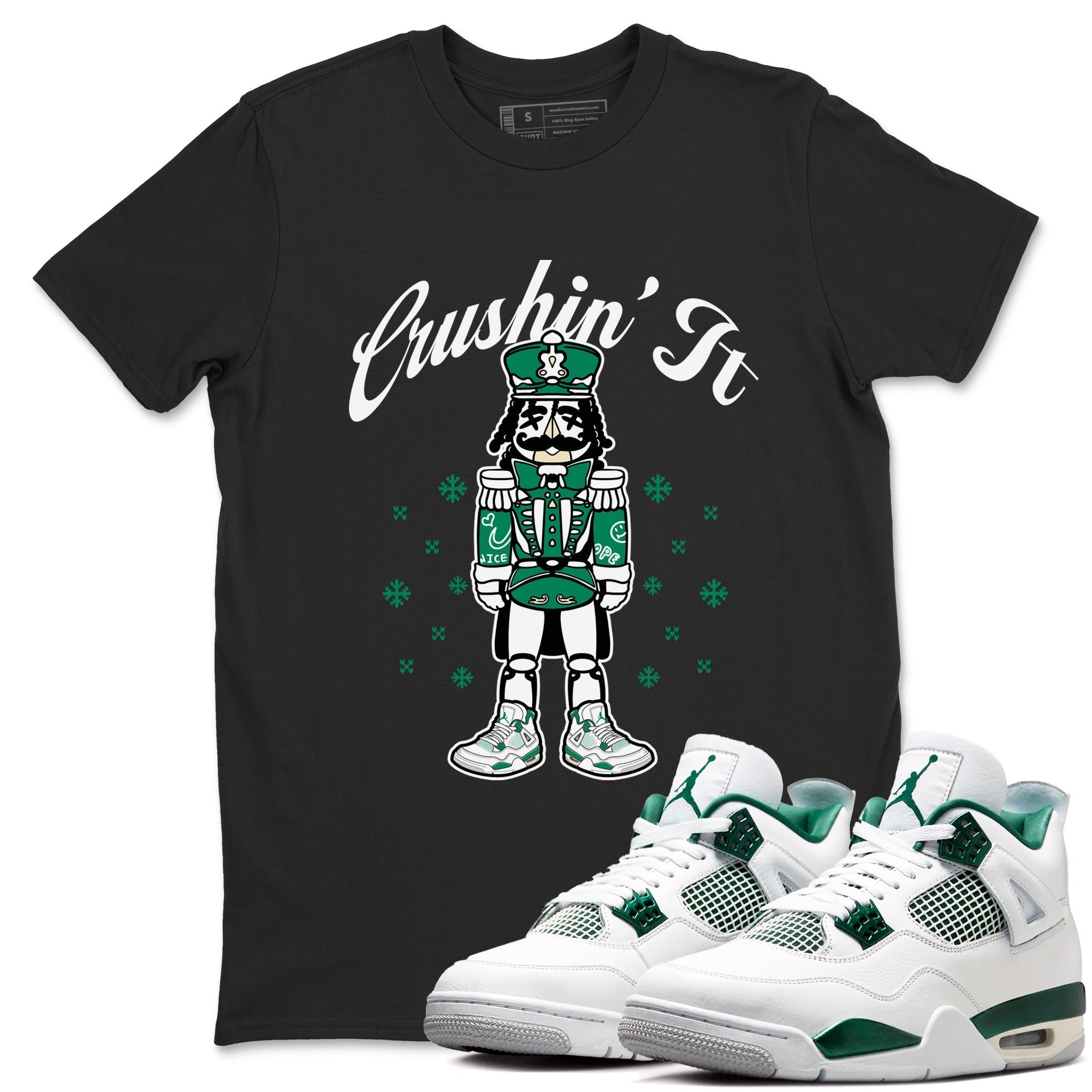 Crushin' It snkmatch Tees - Air Jordan 4 Oxidized Green