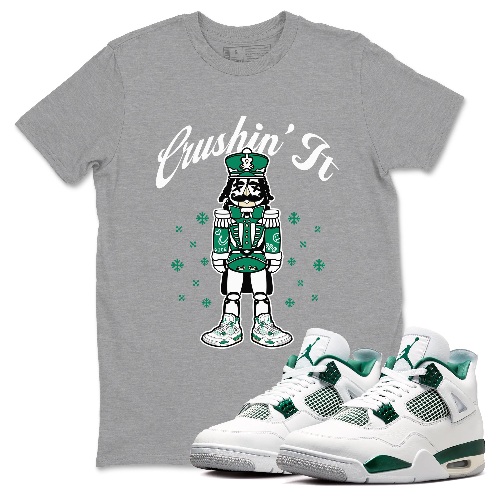 Crushin' It snkmatch Tees - Air Jordan 4 Oxidized Green