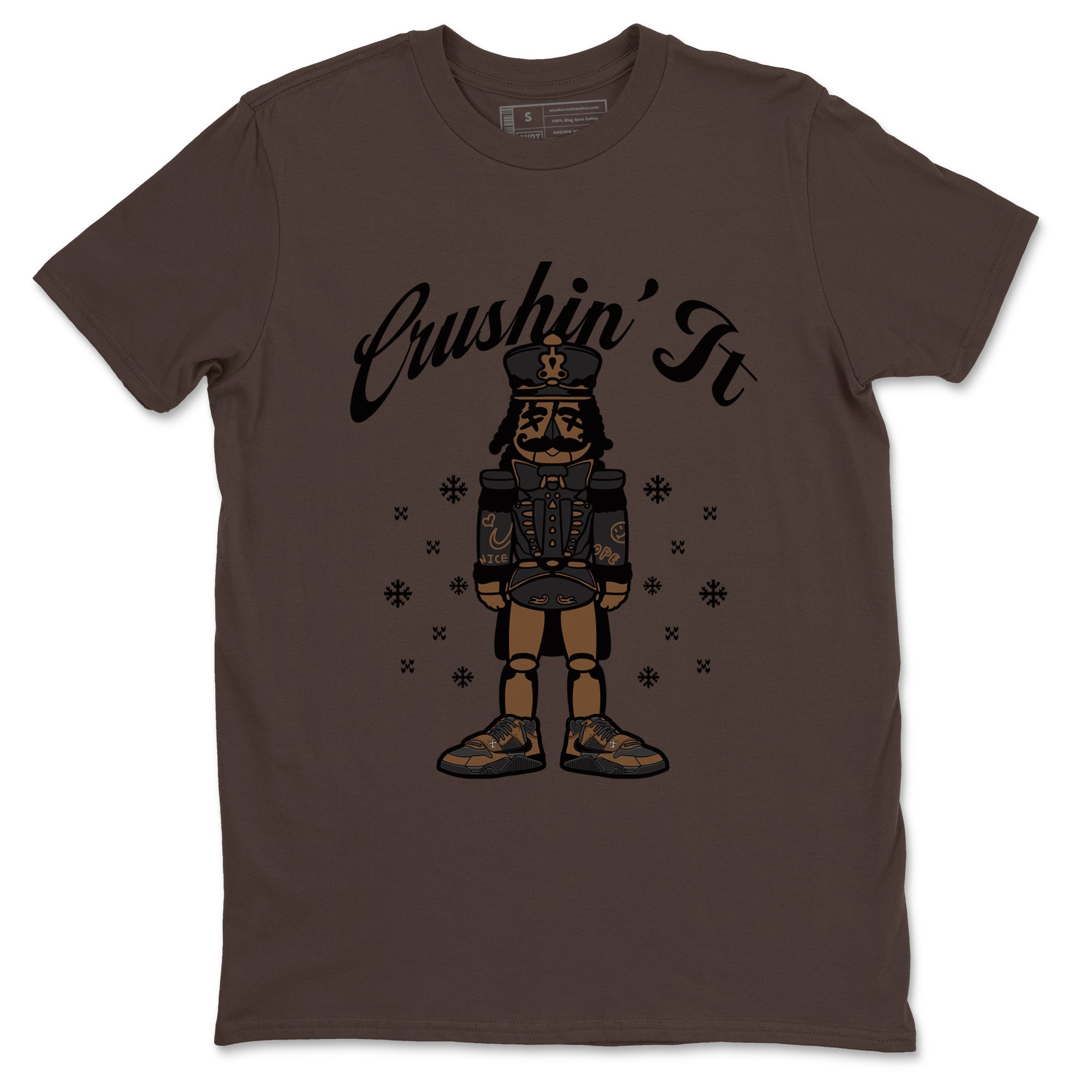 Crushin' It snkmatch Tees - Jordan Jumpman Jack Travis Scott Dark Mocha