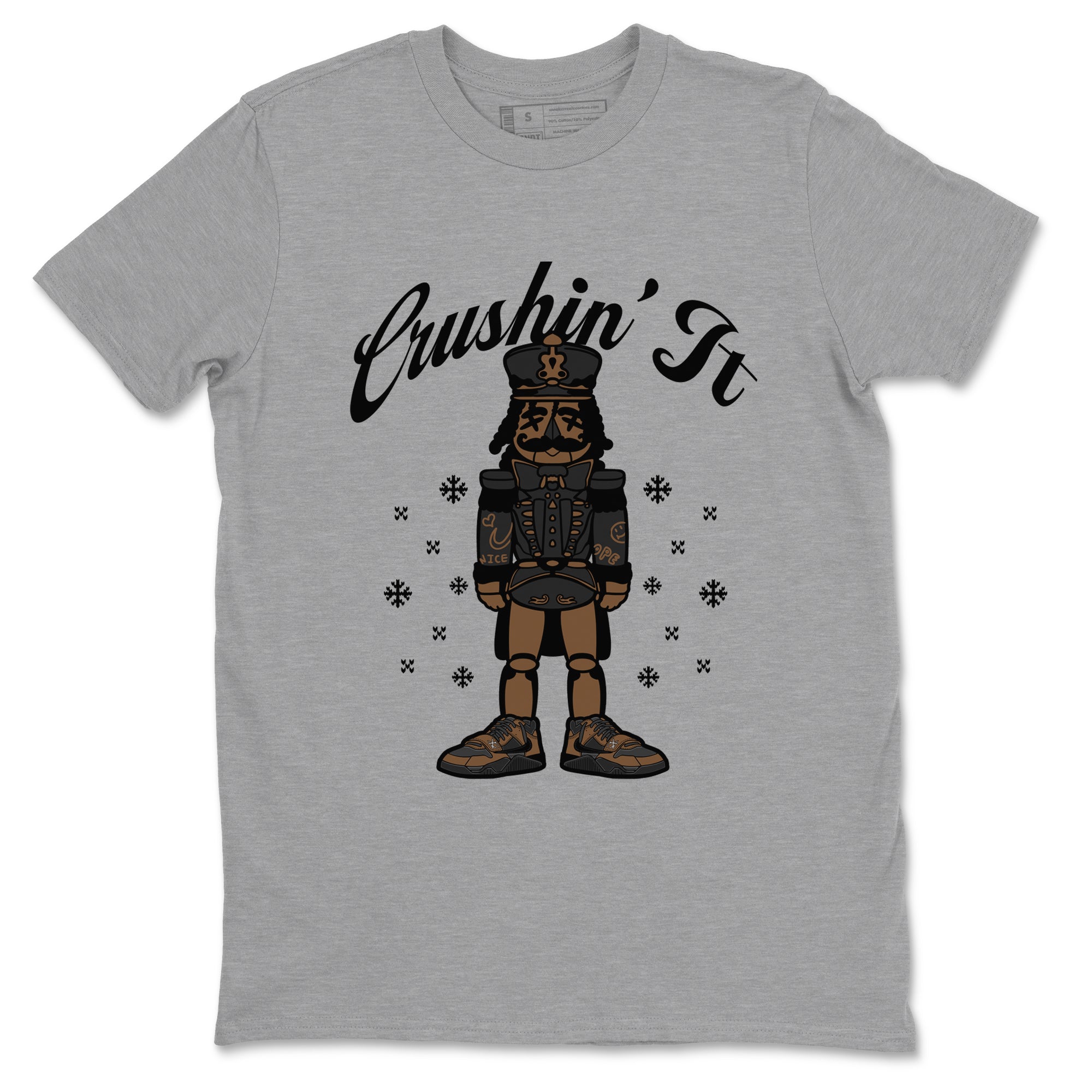 Crushin' It snkmatch Tees - Jordan Jumpman Jack Travis Scott Dark Mocha