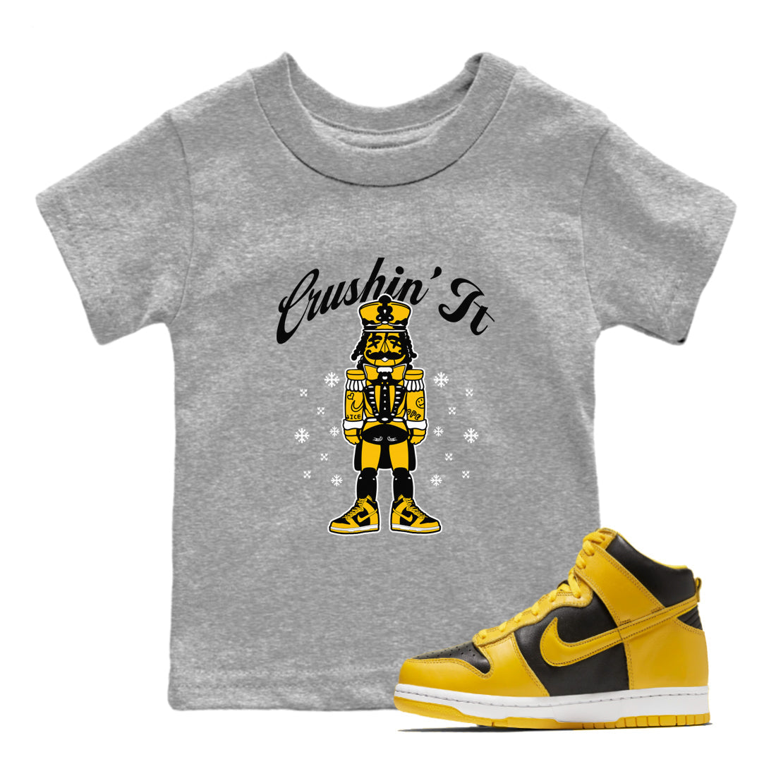 Crushin' It snkmatch Tees Kids - Dunk High Pollen