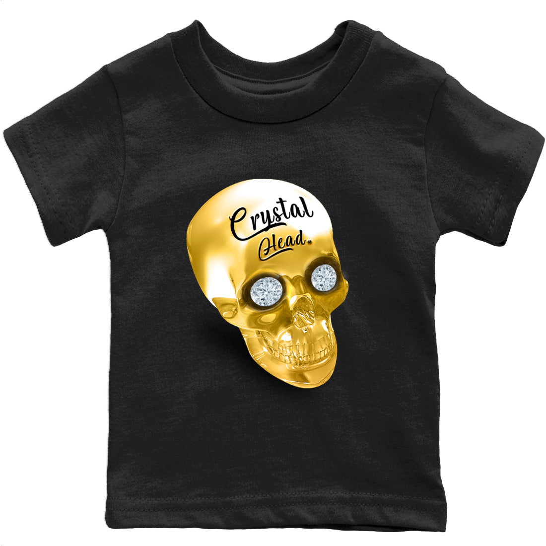 Crystal Head Kids Tops - Air Jordan 12 Black Taxi