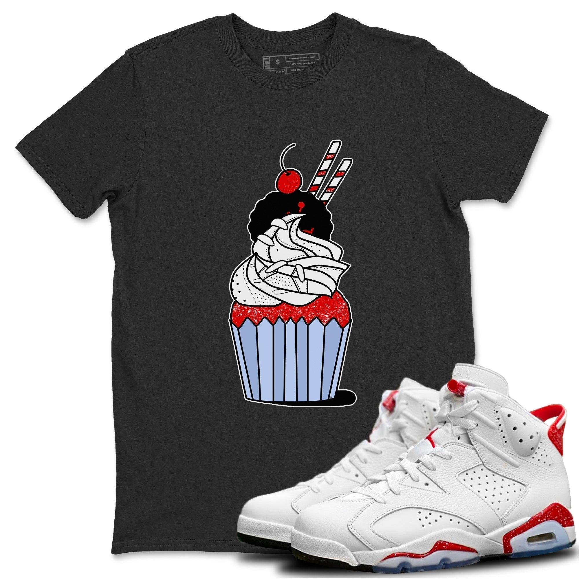 Cup Cake Unisex Tops - Air Jordan 6 Red Velvet Cookies