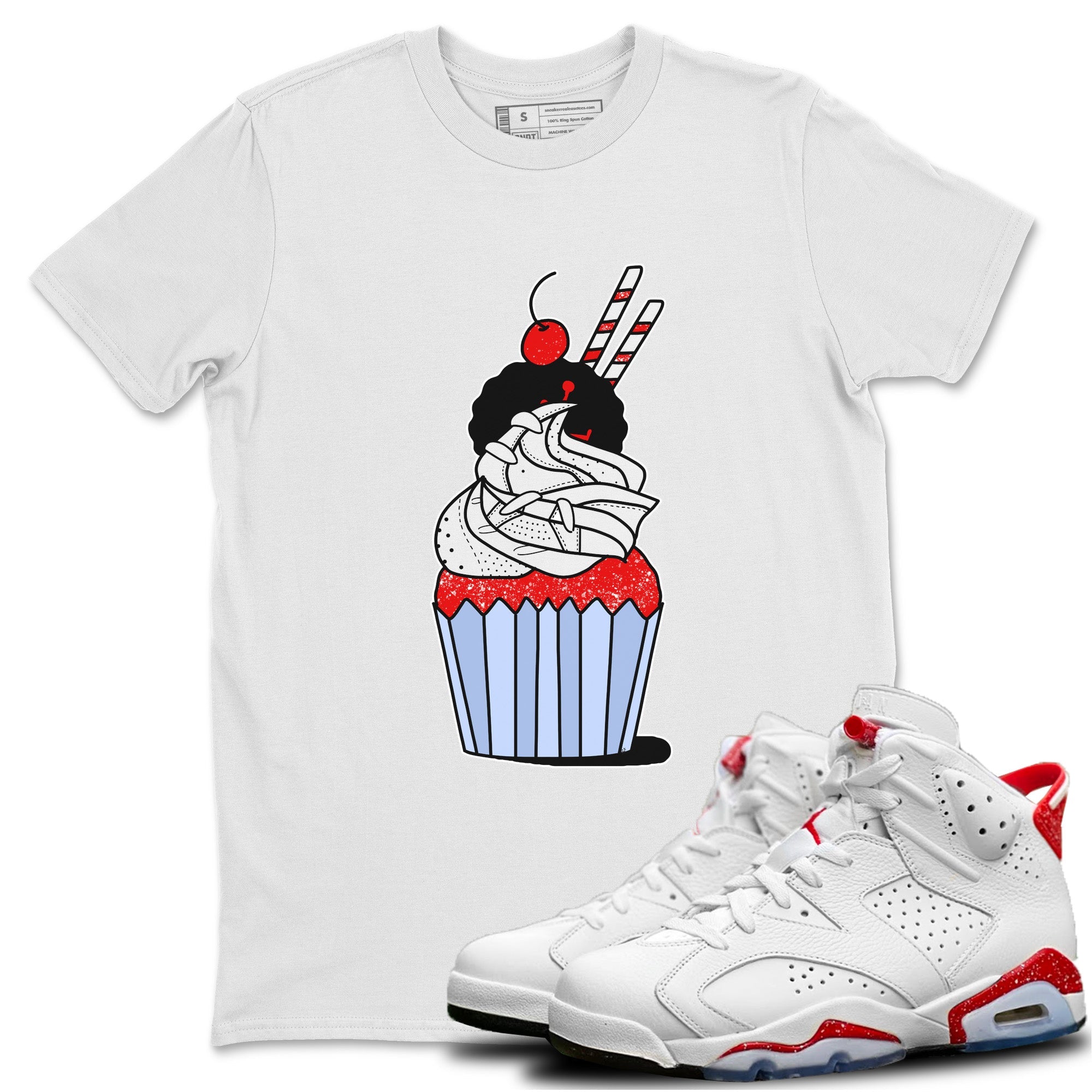 Cup Cake Unisex Tops - Air Jordan 6 Red Velvet Cookies