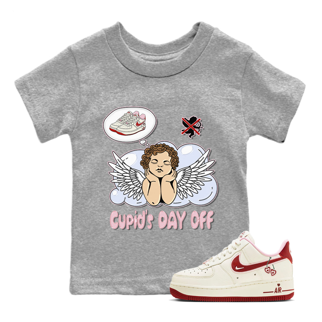Cupids Day Off Kids Tops - Air Force 1 Valentines Day