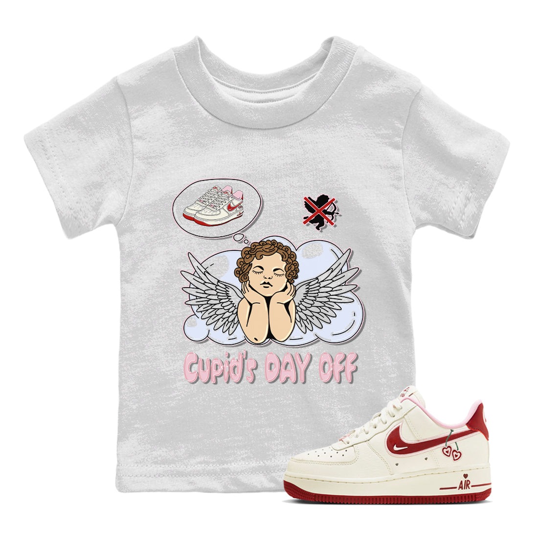 Cupids Day Off Kids Tops - Air Force 1 Valentines Day