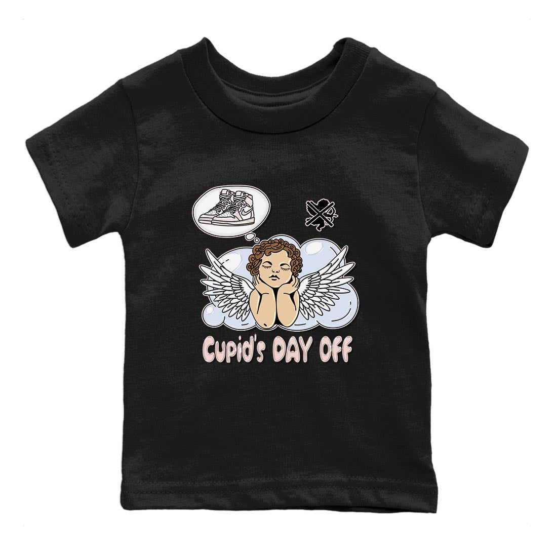 Cupids Day Off Kids Tops - Air Jordan 1 Washed Pink