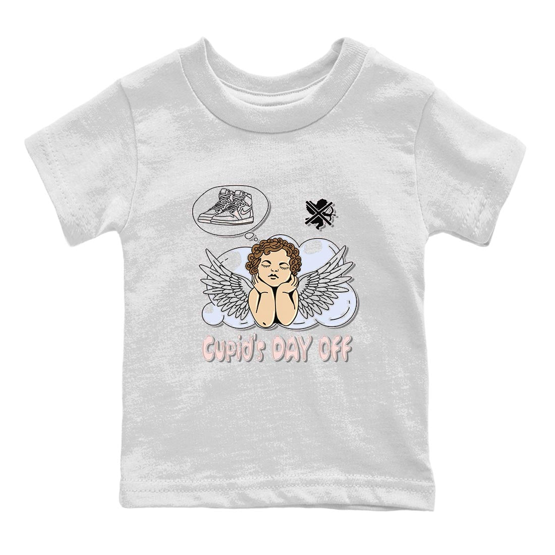 Cupids Day Off Kids Tops - Air Jordan 1 Washed Pink
