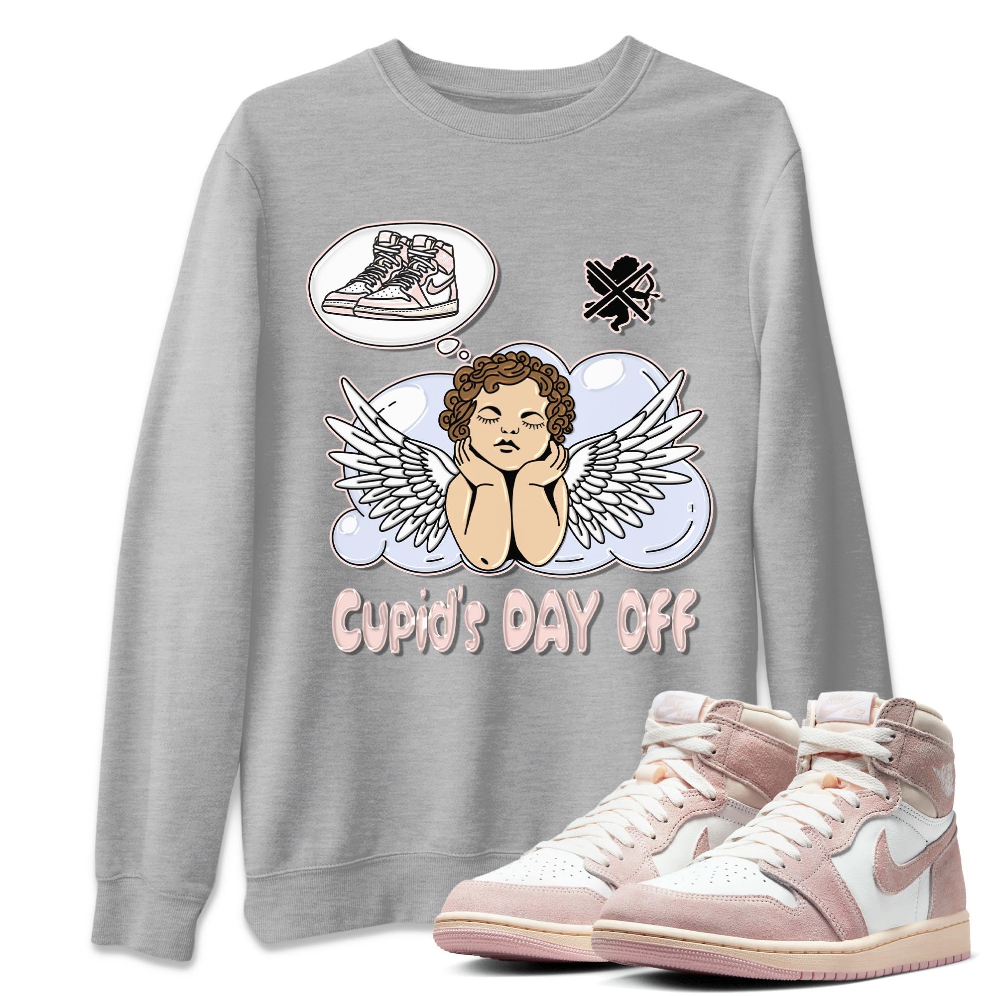 Cupids Day Off Unisex Tops - Air Jordan 1 Washed Pink