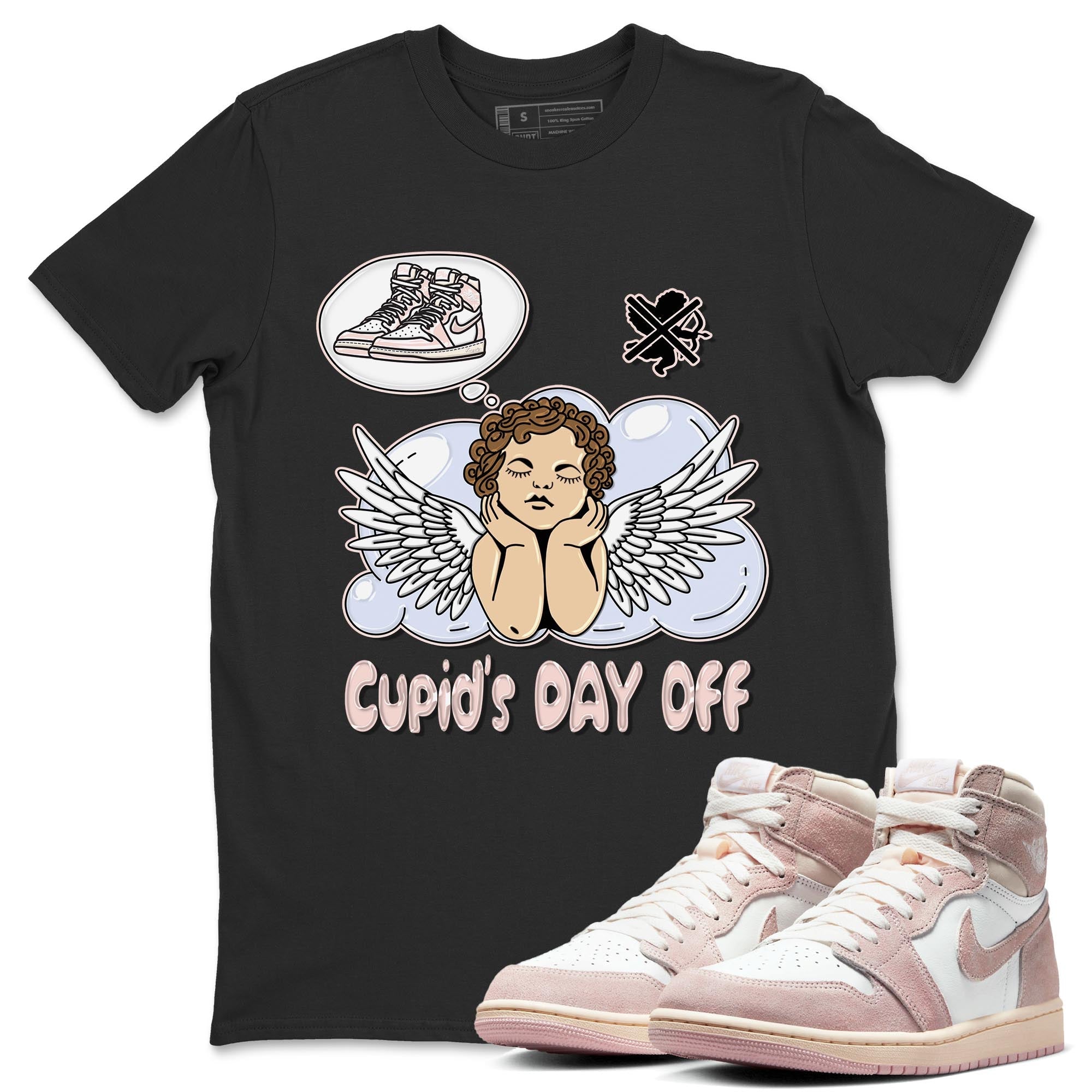Cupids Day Off Unisex Tops - Air Jordan 1 Washed Pink