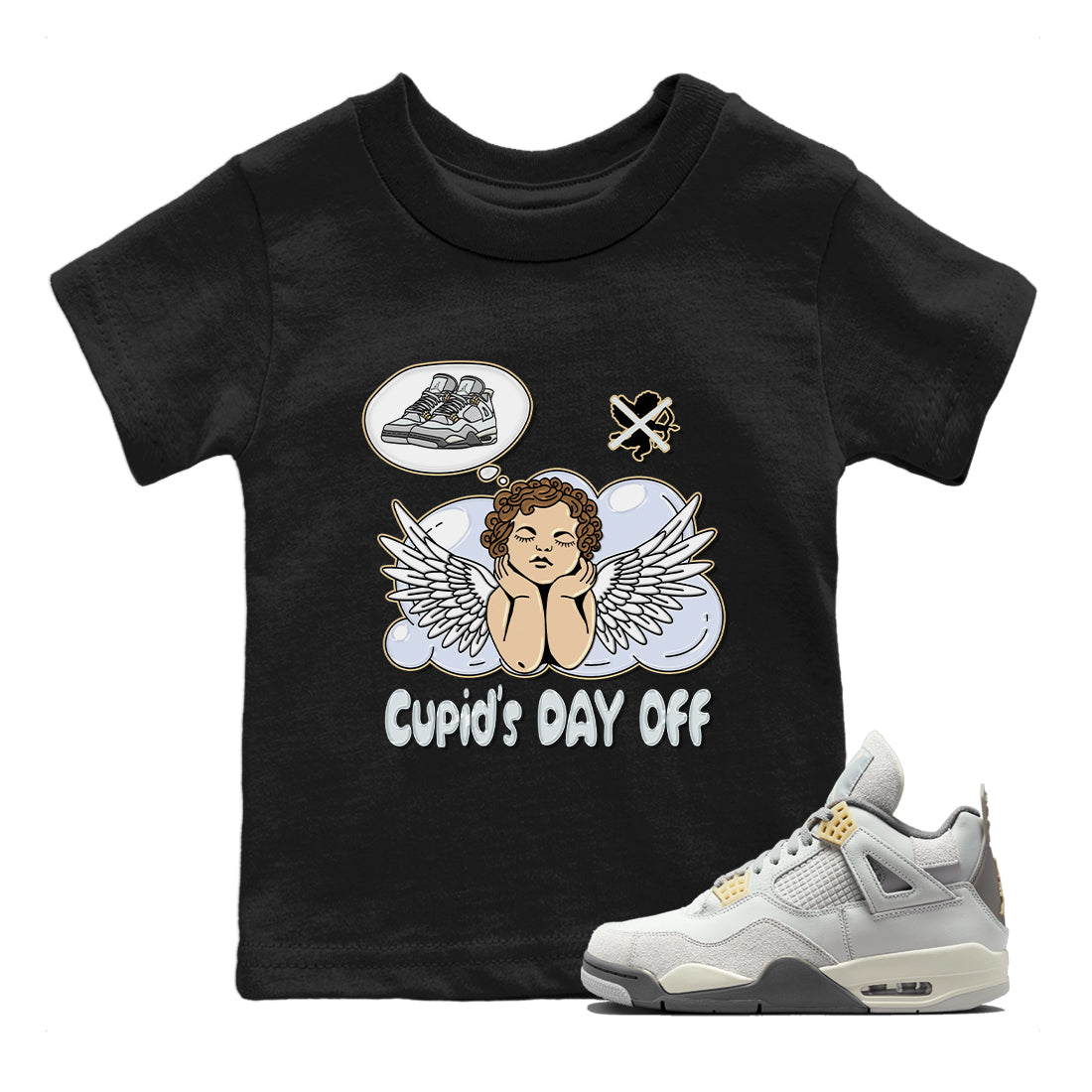 Cupids Day Off Kids Tops - Air Jordan 4 Craft