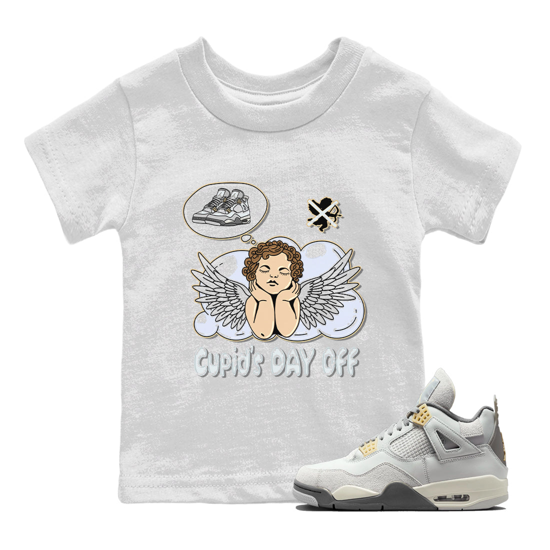 Cupids Day Off Kids Tops - Air Jordan 4 Craft