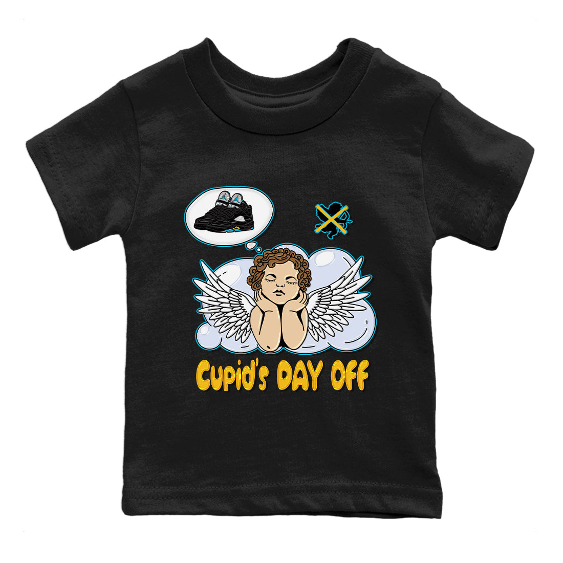 Cupids Day Off Kids Tops - Air Jordan 5 Aqua