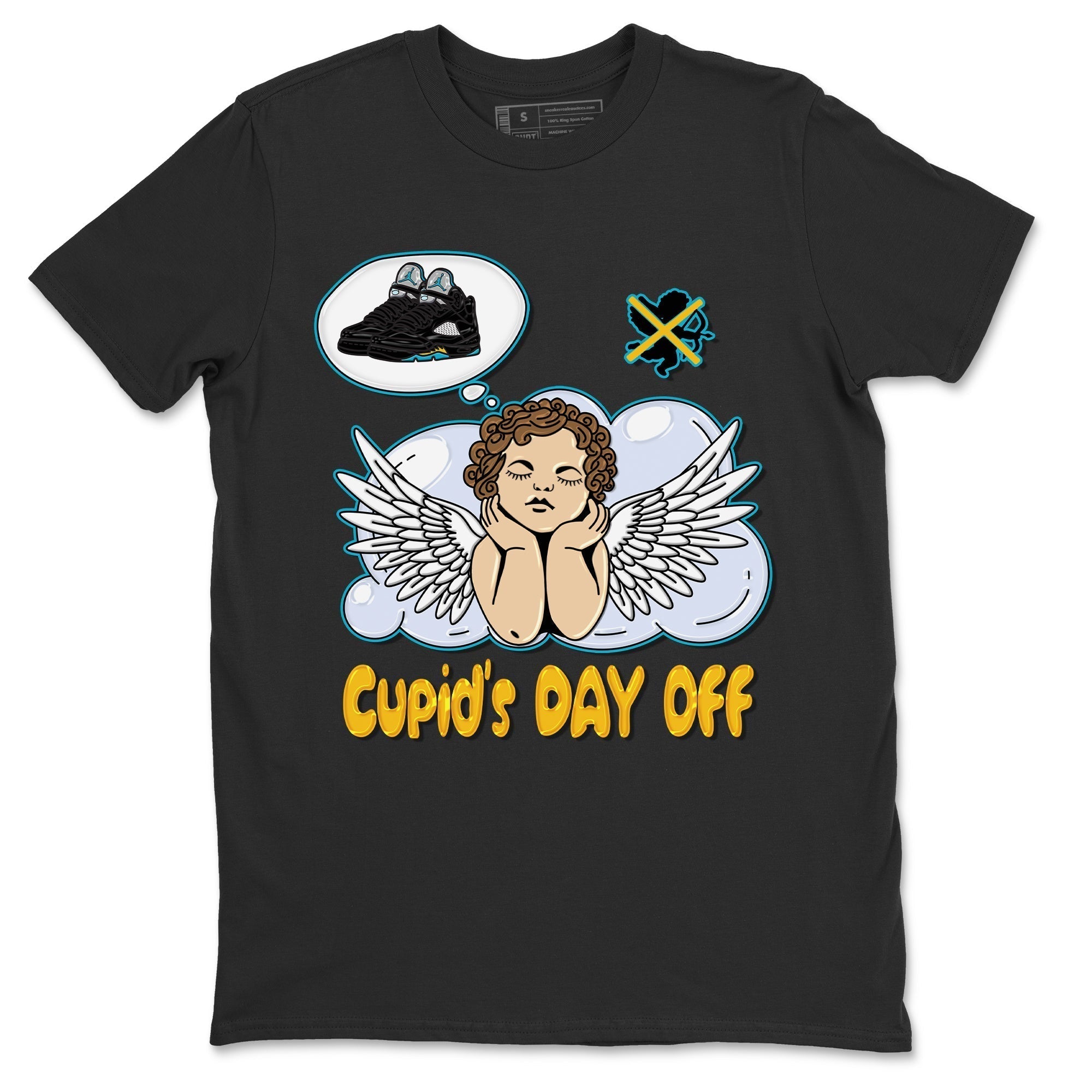 Cupids Day Off Unisex Tops - Air Jordan 5 Aqua