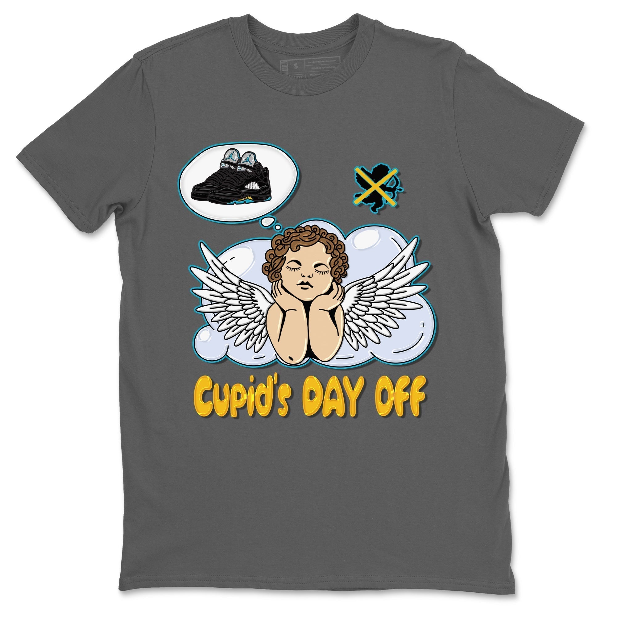 Cupids Day Off Unisex Tops - Air Jordan 5 Aqua