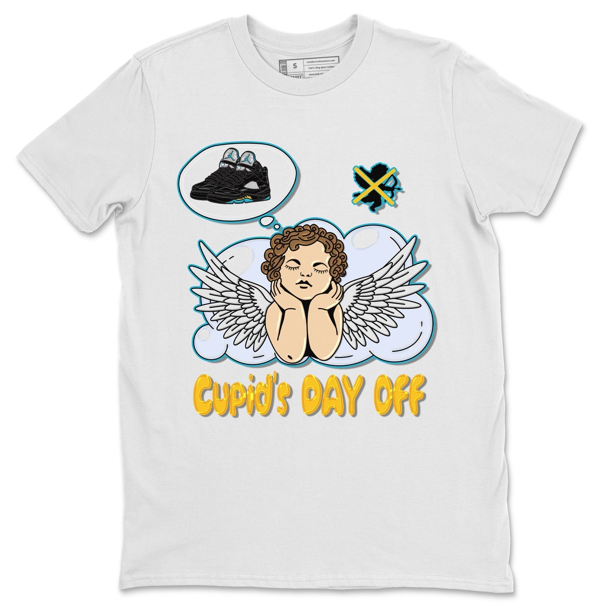 Cupids Day Off Unisex Tops - Air Jordan 5 Aqua