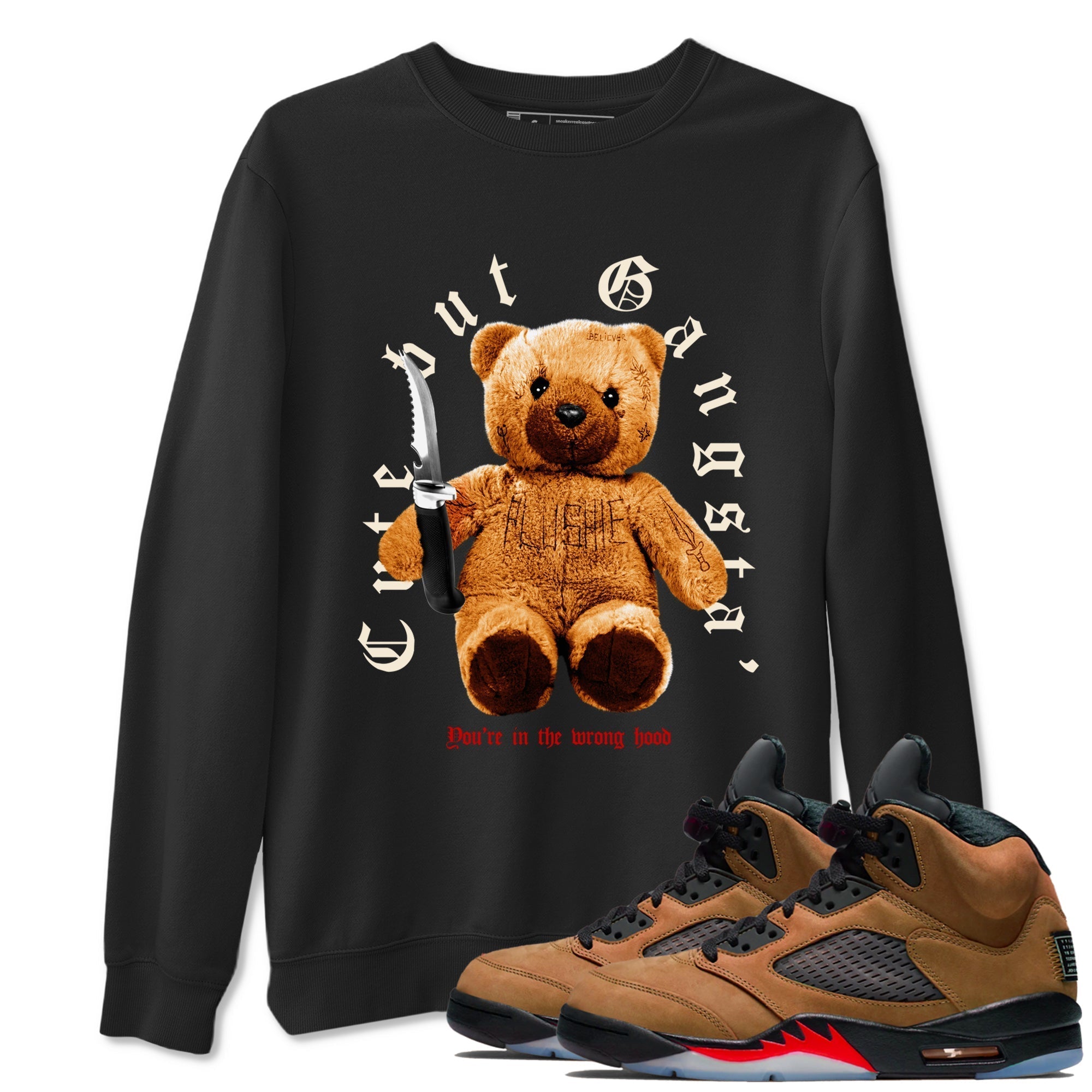 Cute Gangster snkmatch Tees - Air Jordan 5 Archaeo Brown