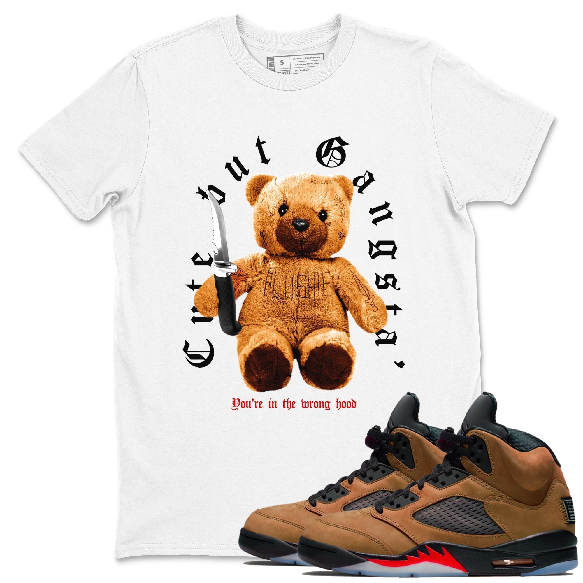 Cute Gangster snkmatch Tees - Air Jordan 5 Archaeo Brown