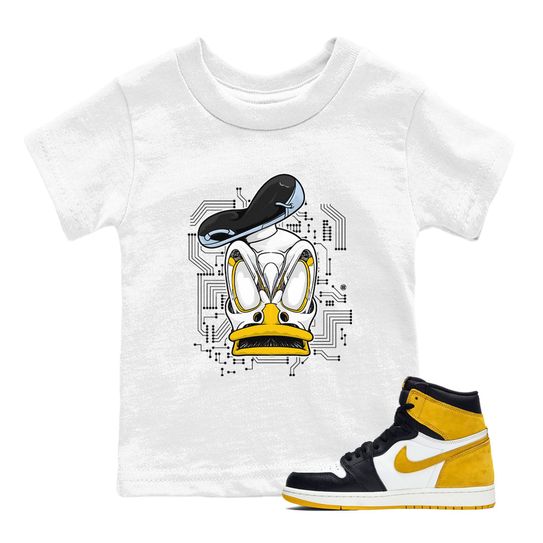 Cyber Duck snkmatch Tees Kids - Air Jordan 6 Yellow Ochre