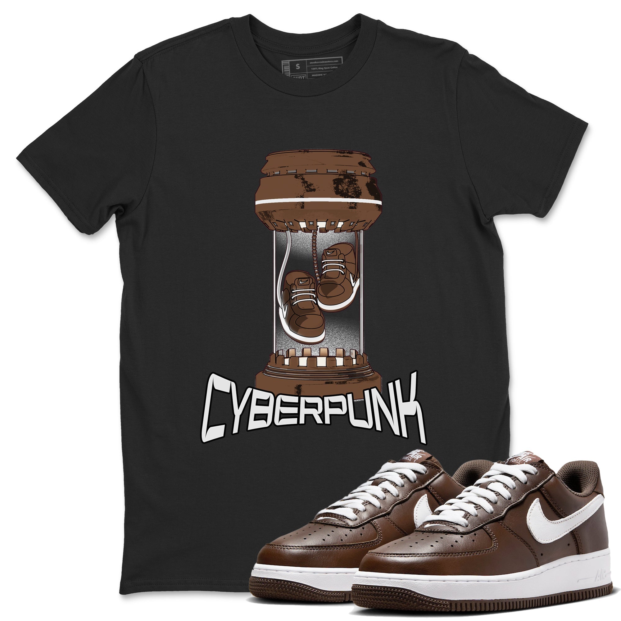 Cyberpunk snkmatch Tee - Air Force 1 Chocolate