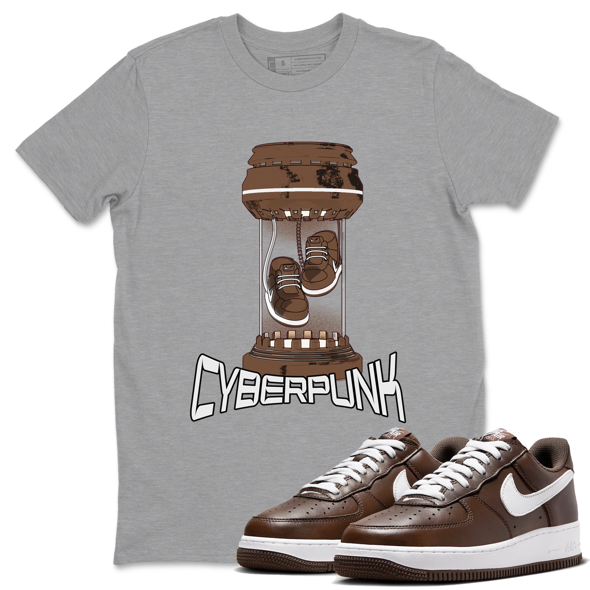 Cyberpunk snkmatch Tee - Air Force 1 Chocolate